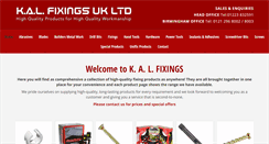 Desktop Screenshot of kalfixings.com